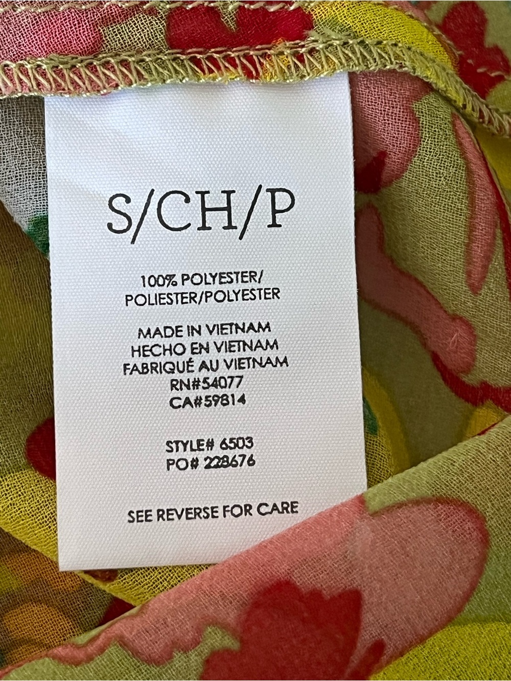 Cabi Playground Blouse Green Floral Cottagecore Boho Top Small - Picture 7 of 11